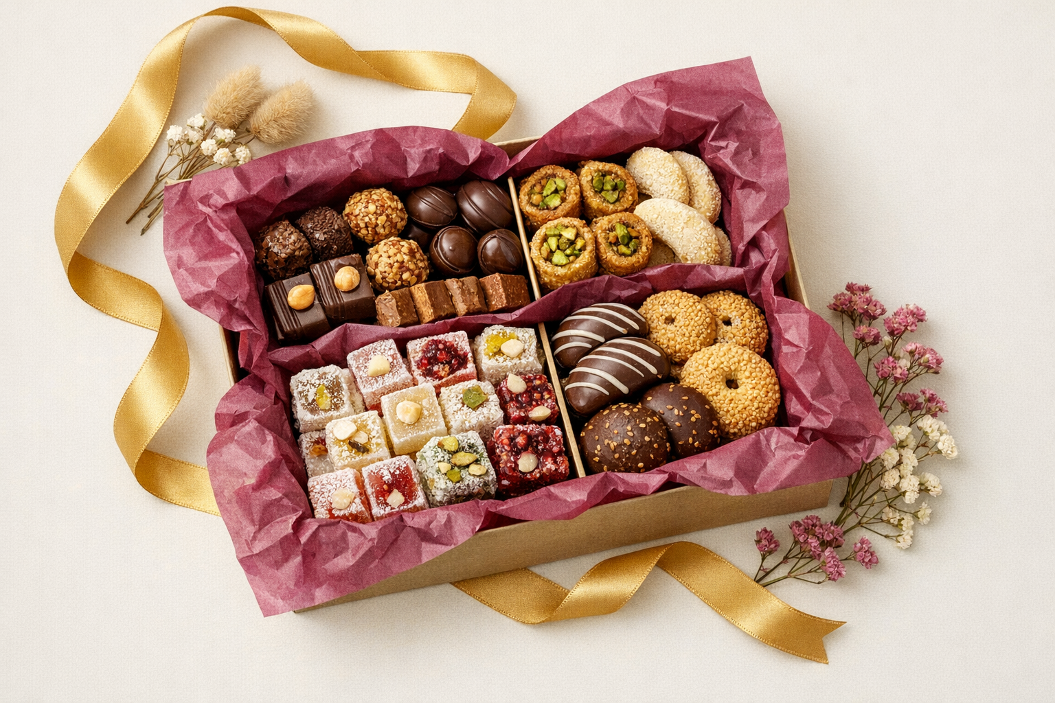 Özel hediye paketi sunumu