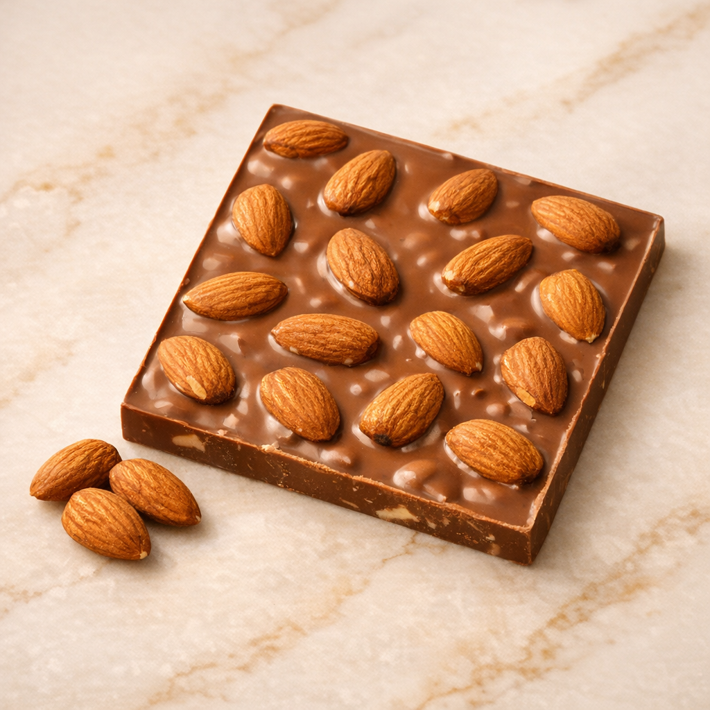 Sütlü Bademli Çikolata